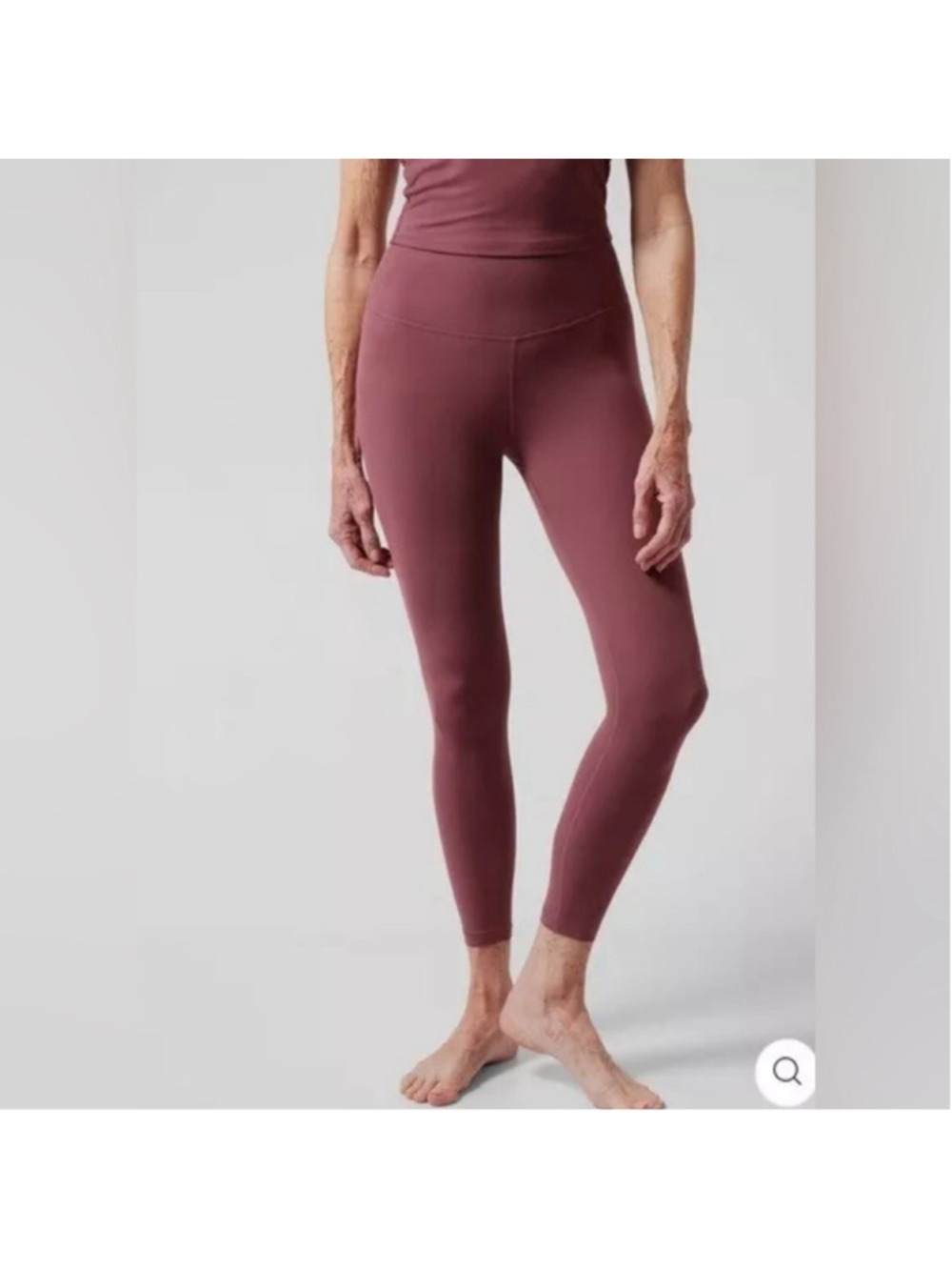 Athleta transcend 7/8 tight leggings in tawny rose size medium